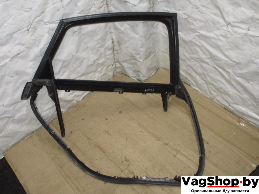 рамка двери Audi A6 4F/C6 2006, 3.2 л., FSI, AUK, бензин, АКПП, зеленый, седан, полный привод - фото №1