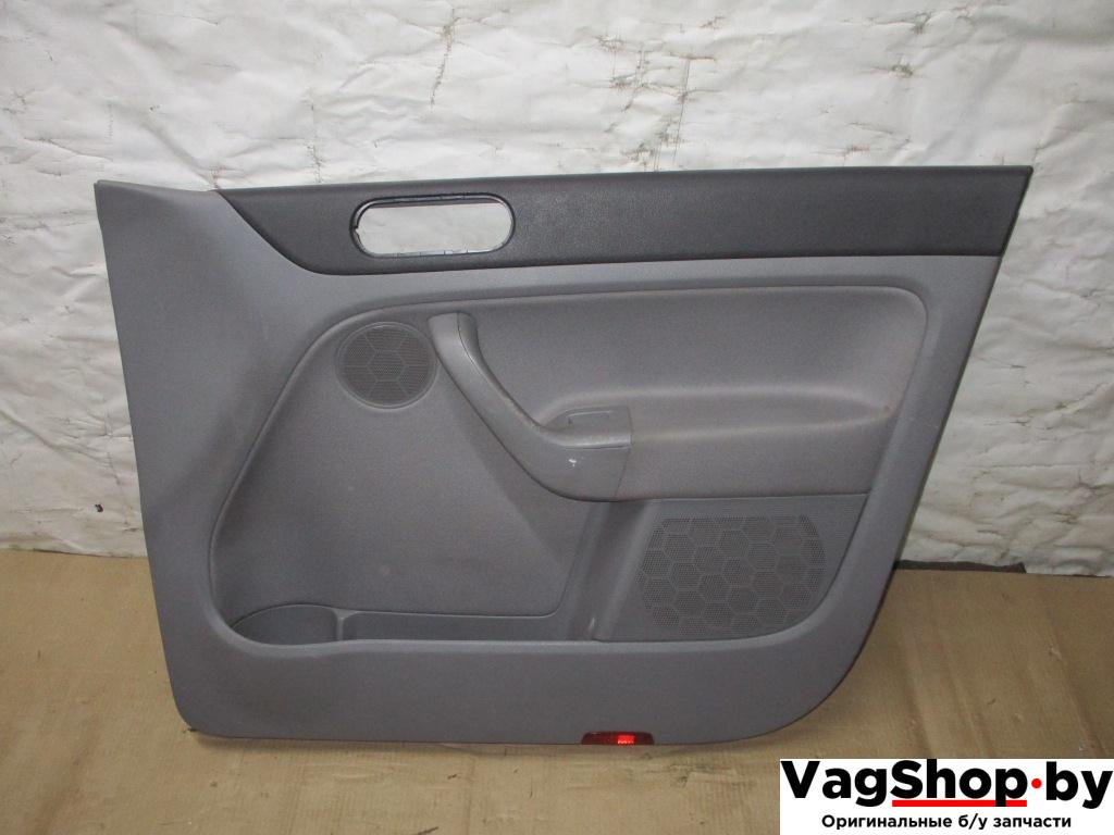 обшивка двери передняя правая Volkswagen Golf Plus 1 поколение 2005, 1.9 л., TDi, BKC, дизель, МКПП, серый, хетчбэк 5 дв., передний привод - фото №1
