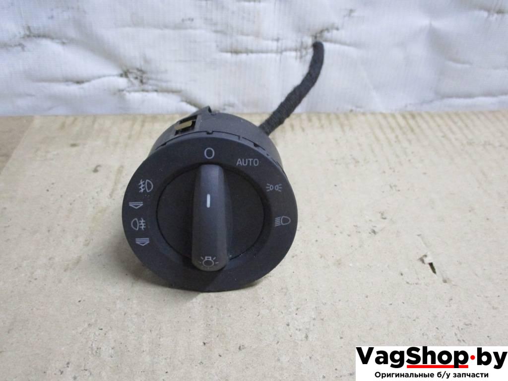 переключатель света Audi Q7 4L 2007, 3.0 л., TDi, BUN, дизель, АКПП, черный, внедорожник 5 дв., полный привод, 4F1941531D - фото №1