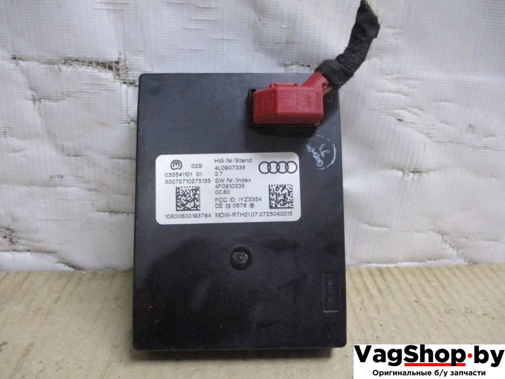 Блок управления бесключевым доступом Audi Q7 4L 2007, 3.0 л., TDi, BUN, дизель, АКПП, черный, внедорожник 5 дв., полный привод, 4L0907335, 4F0910335 - фото №1