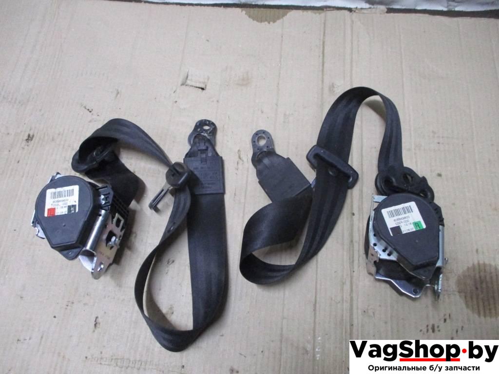 ремень безопасности Audi Q7 4L 2007, 3.0 л., TDi, BUN, дизель, АКПП, черный, внедорожник 5 дв., полный привод, 4L0857805G, 4L0857806G - фото №1