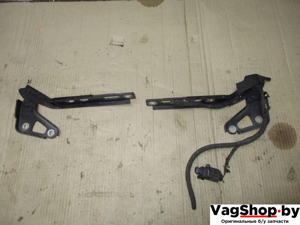 петля капота Audi Q7 4L 2007, 3.0 л., TDi, BUN, дизель, АКПП, черный, внедорожник 5 дв., полный привод, 4L0823301, 4L0823302 - фото №1