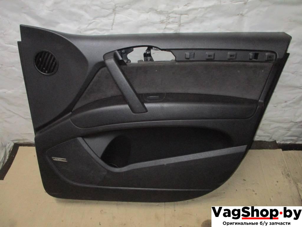 обшивка двери передняя правая Audi Q7 4L 2007, 3.0 л., TDi, BUN, дизель, АКПП, черный, внедорожник 5 дв., полный привод - фото №1