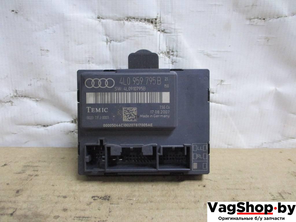 модуль управления двери Audi Q7 4L 2007, 3.0 л., TDi, BUN, дизель, АКПП, черный, внедорожник 5 дв., полный привод, 4L0959795B, 4L0910795B - фото №1