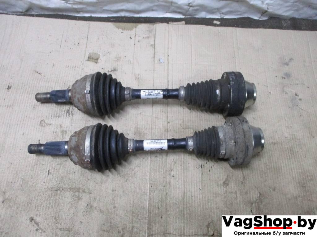 полуось (приводной вал, ШРУС) Audi Q7 4L 2007, 3.0 л., TDi, BUN, дизель, АКПП, черный, внедорожник 5 дв., полный привод, 7L0407271E - фото №1