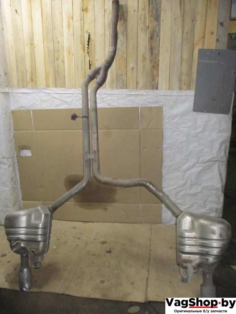 глушитель Audi A6 4G/C7 2013, 3.0 л., TDi, CLA, дизель, АКПП, серый, универсал, полный привод - фото №1