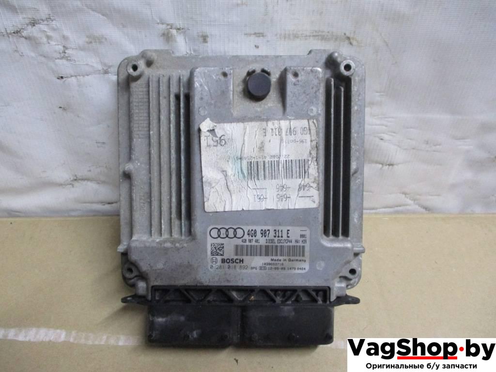 блок управления двигателем Audi A6 4G/C7 2013, 3.0 л., TDi, CLA, дизель, АКПП, серый, универсал, полный привод, 4G0907311E - фото №1