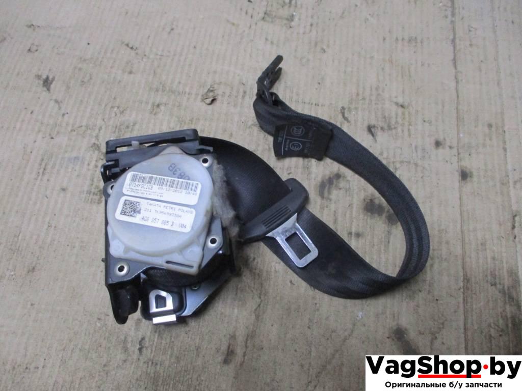 ремень безопасности Audi A6 4G/C7 2013, 3.0 л., TDi, CLA, дизель, АКПП, серый, универсал, полный привод, 4G8857805B - фото №1