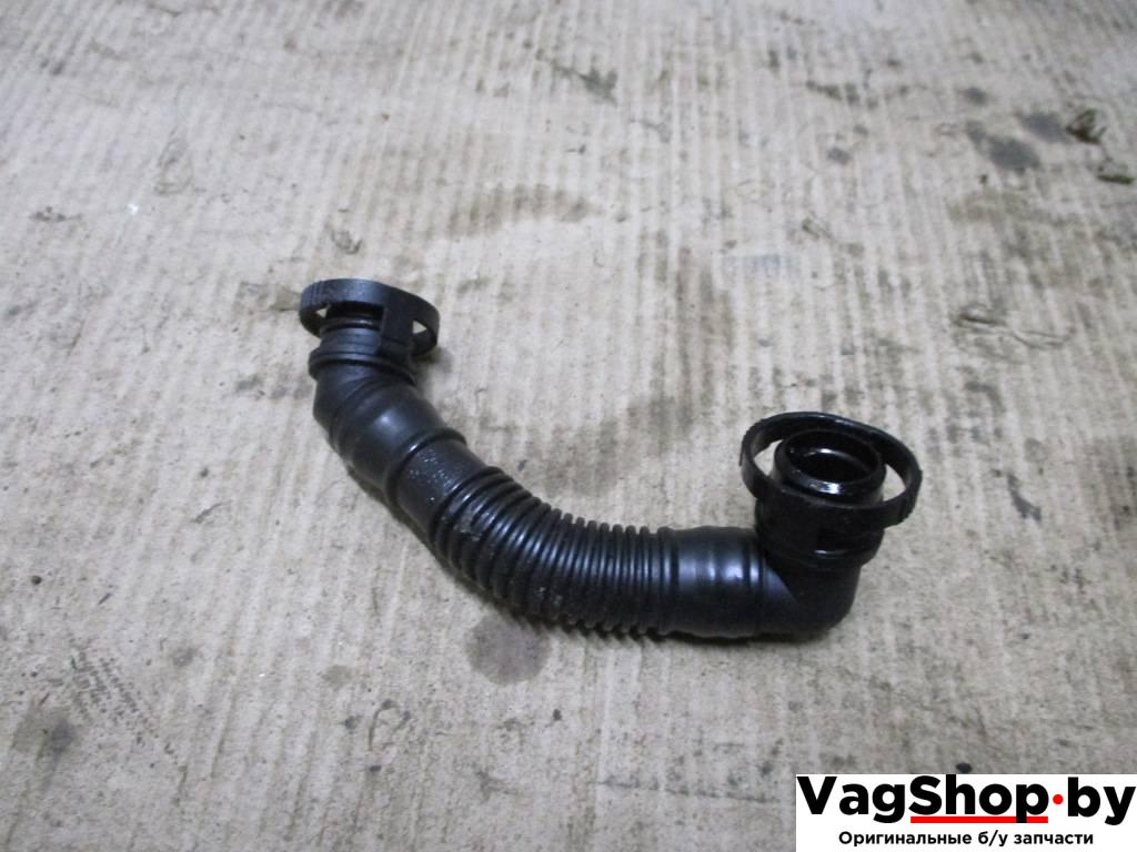 патрубок вентиляции картера Volkswagen Passat B6 2009, 2.0 л., TDi, CBA, дизель, АКПП, черный, универсал, передний привод, 03L103493 - фото №1