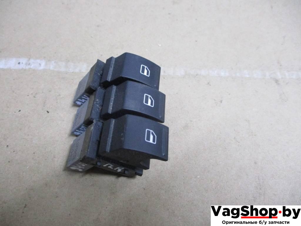 кнопка стеклоподъемника Volkswagen Passat B6 2009, 2.0 л., TDi, CBA, дизель, АКПП, черный, универсал, передний привод, 7L6959855B - фото №1