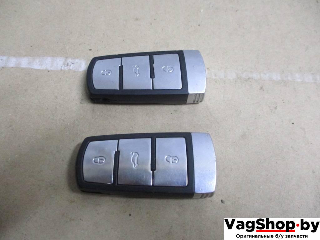 ключ Volkswagen Passat B6 2009, 2.0 л., TDi, CBA, дизель, АКПП, черный, универсал, передний привод - фото №1