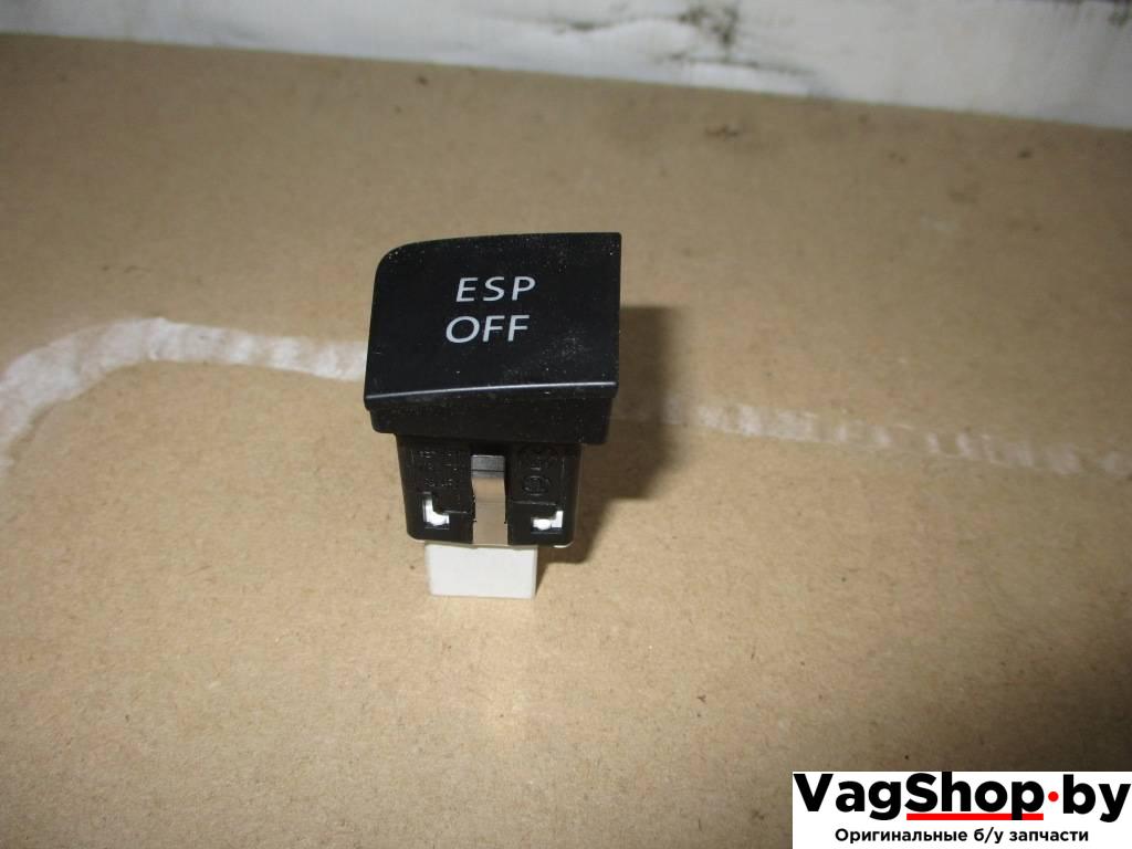 Кнопка антипробуксовочной системы (ABS/ESP) Volkswagen Passat B6 2009, 2.0 л., TDi, CBA, дизель, АКПП, черный, универсал, передний привод, 3C0927117C - фото №1