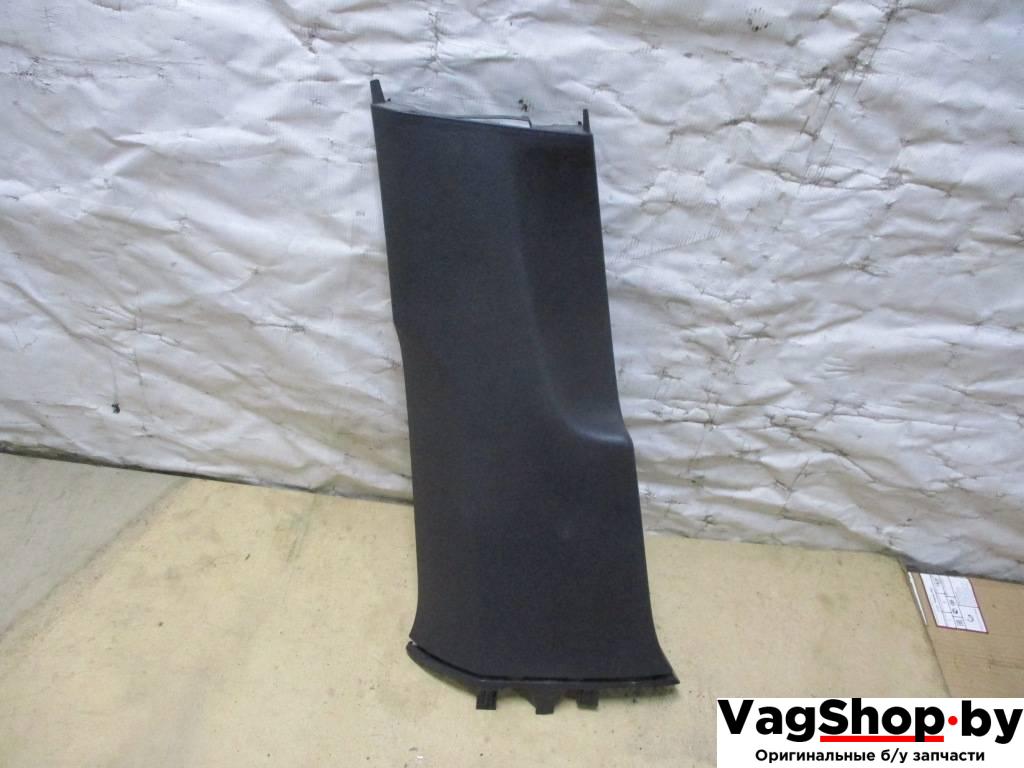 обшивка стойки центральной левой Volkswagen Passat B6 2009, 2.0 л., TDi, CBA, дизель, АКПП, черный, универсал, передний привод, 3C0867291 - фото №1