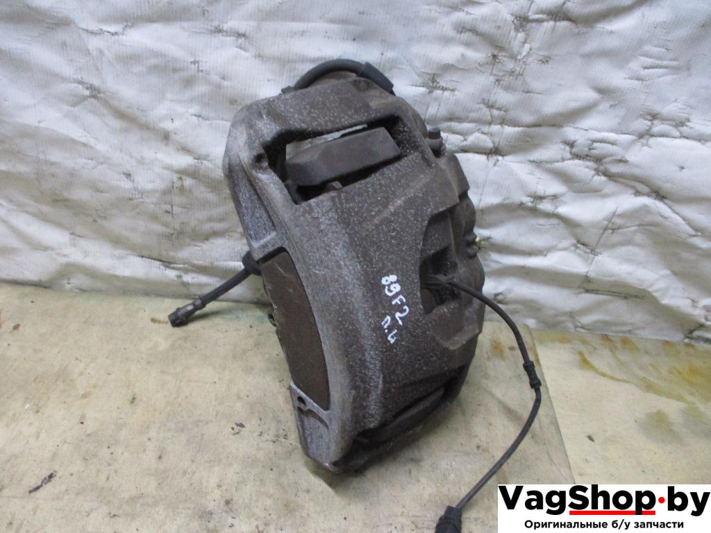 суппорт передний левый Audi A8 D4/4H 2011, 4.2 л., FSI, CDR, бензин, АКПП, серый, седан, полный привод - фото №1