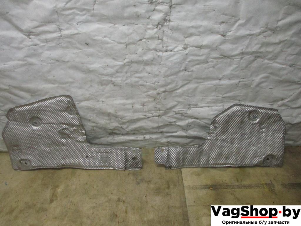 тепловой экран глушителя Audi A8 D4/4H 2011, 4.2 л., FSI, CDR, бензин, АКПП, серый, седан, полный привод, 4H0825641C, 4H0825642C - фото №1