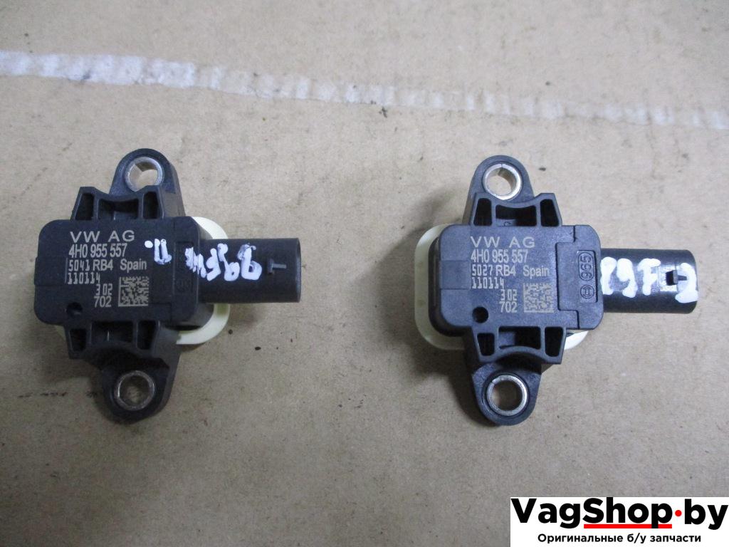 датчик удара Audi A8 D4/4H 2011, 4.2 л., FSI, CDR, бензин, АКПП, серый, седан, полный привод, 4H0955557 - фото №1