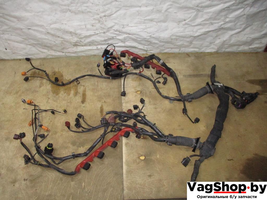 проводка двигателя Audi A8 D4/4H 2011, 4.2 л., FSI, CDR, бензин, АКПП, серый, седан, полный привод, 4H1971713AE - фото №1