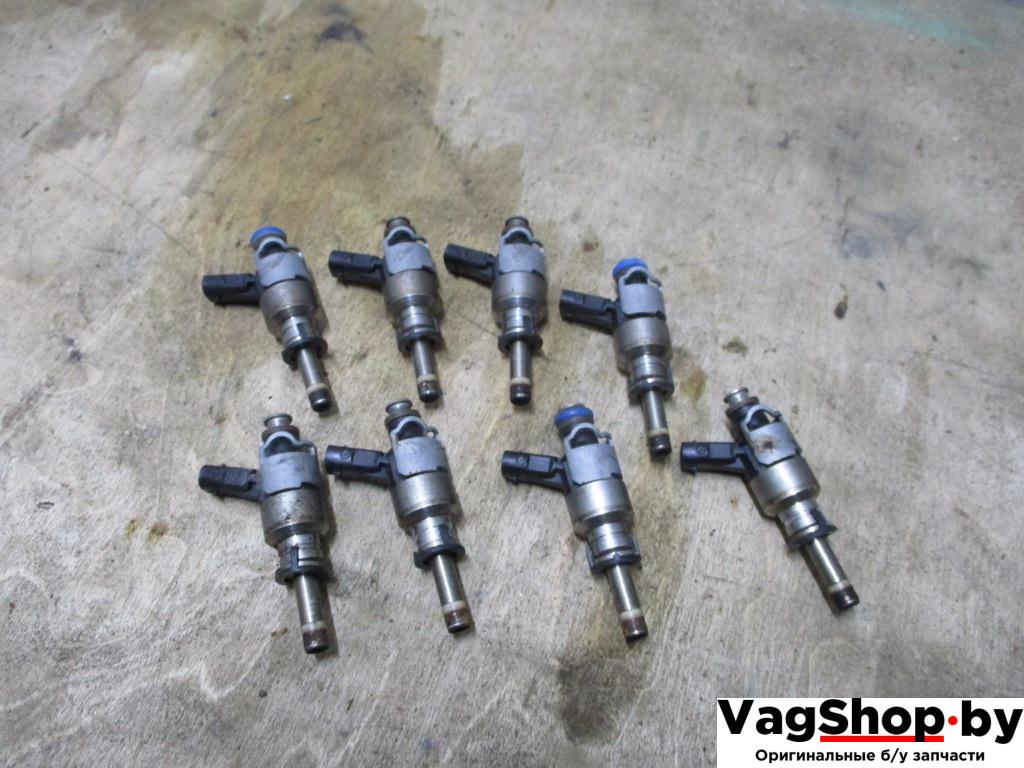 форсунка Audi A8 D4/4H 2011, 4.2 л., FSI, CDR, бензин, АКПП, серый, седан, полный привод, 079906036G - фото №1