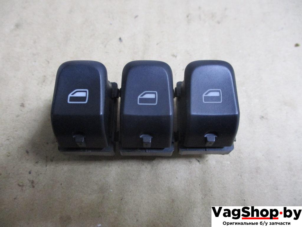 кнопка стеклоподъемника Audi Q5 8R 2010, 2.0 л., TDi, CAH, дизель, АКПП, белый, внедорожник 5 дв., полный привод, 8K0959855A - фото №1