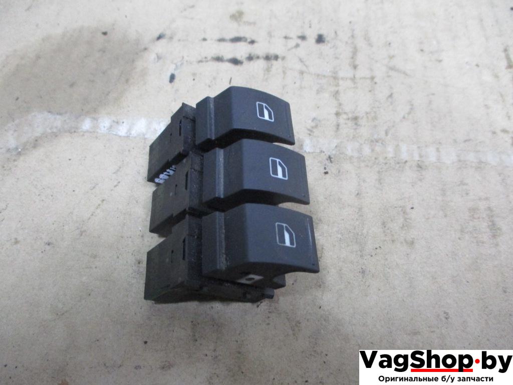 кнопка стеклоподъемника Volkswagen Passat B6 2006, 2.0 л., TDi, BKP, дизель, МКПП, черный, универсал, передний привод, 7L6959855B - фото №1