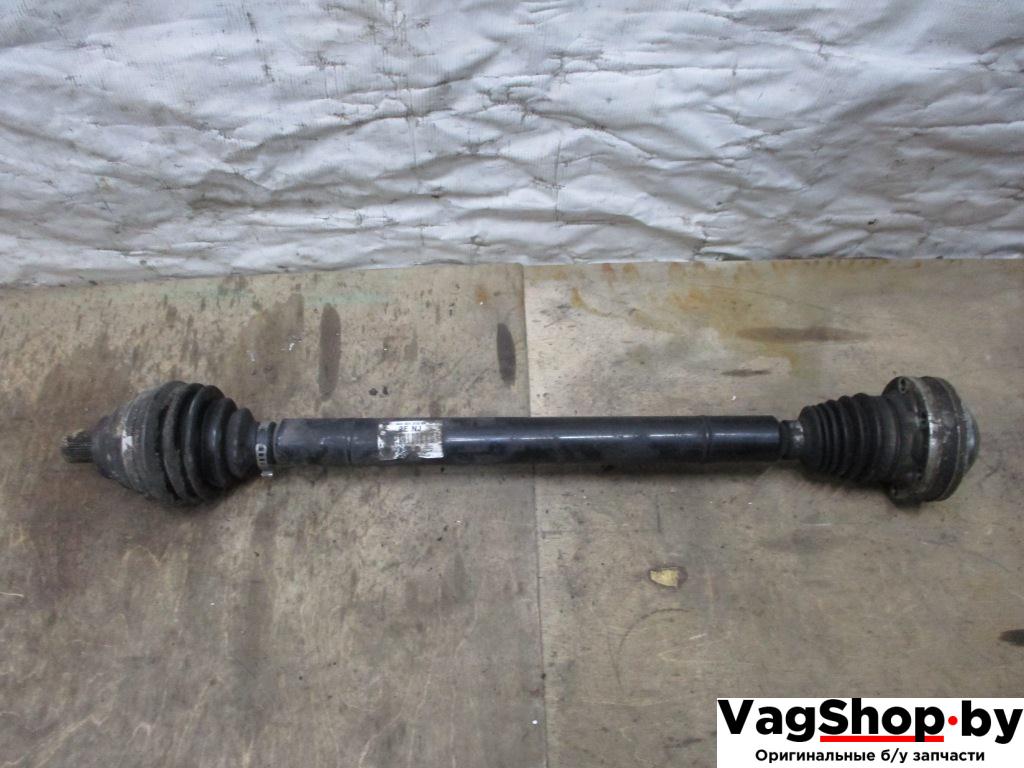 полуось передняя правая (приводной вал, ШРУС) Volkswagen Passat B6 2006, 2.0 л., TDi, BKP, дизель, МКПП, черный, универсал, передний привод, 1K0407272EN - фото №1
