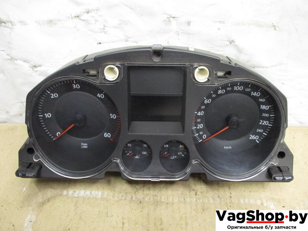 щиток приборов (приборная панель) Volkswagen Passat B6 2006, 2.0 л., TDi, BKP, дизель, МКПП, черный, универсал, передний привод, 3C0920851M - фото №1