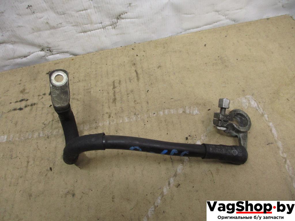 клемма аккумулятора минус Volkswagen Passat B6 2006, 2.0 л., TDi, BKP, дизель, МКПП, черный, универсал, передний привод, 1T0971235A - фото №1