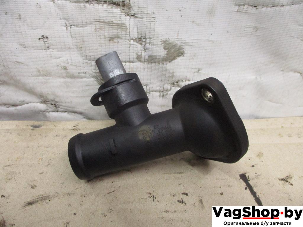 корпус термостата Volkswagen Passat B6 2006, 2.0 л., TDi, BKP, дизель, МКПП, черный, универсал, передний привод, 03G121121D - фото №1