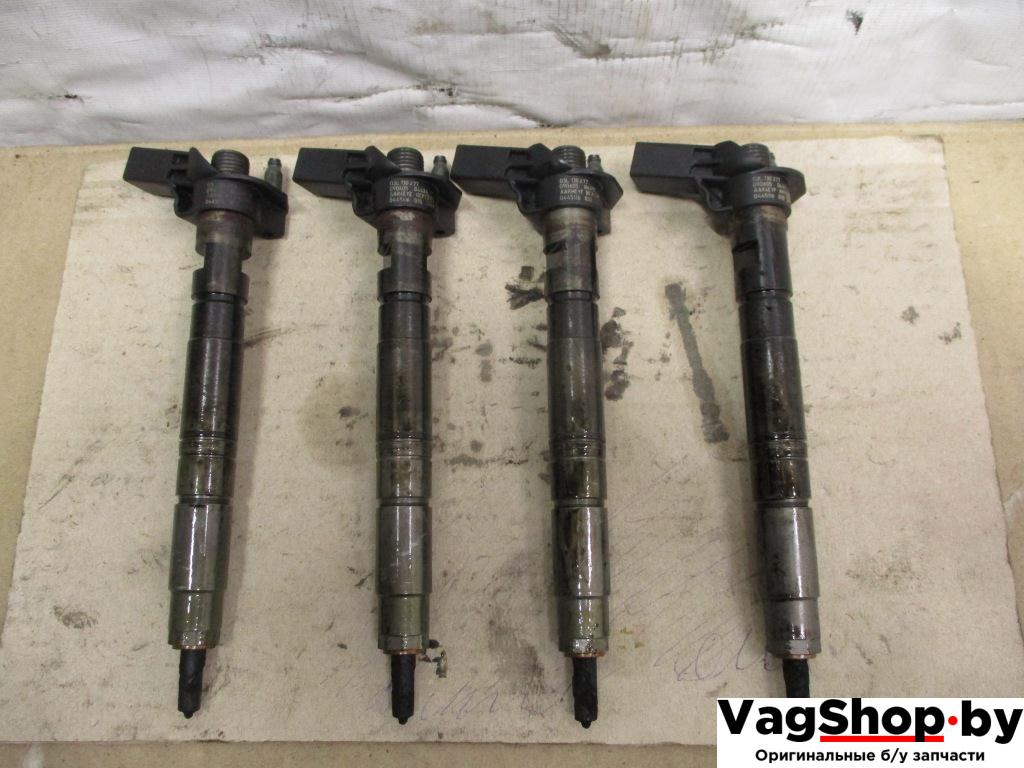 форсунка Volkswagen Passat B6 2009, 2.0 л., TDi, CBA, дизель, АКПП, белый, седан, передний привод, 03L130277 - фото №1