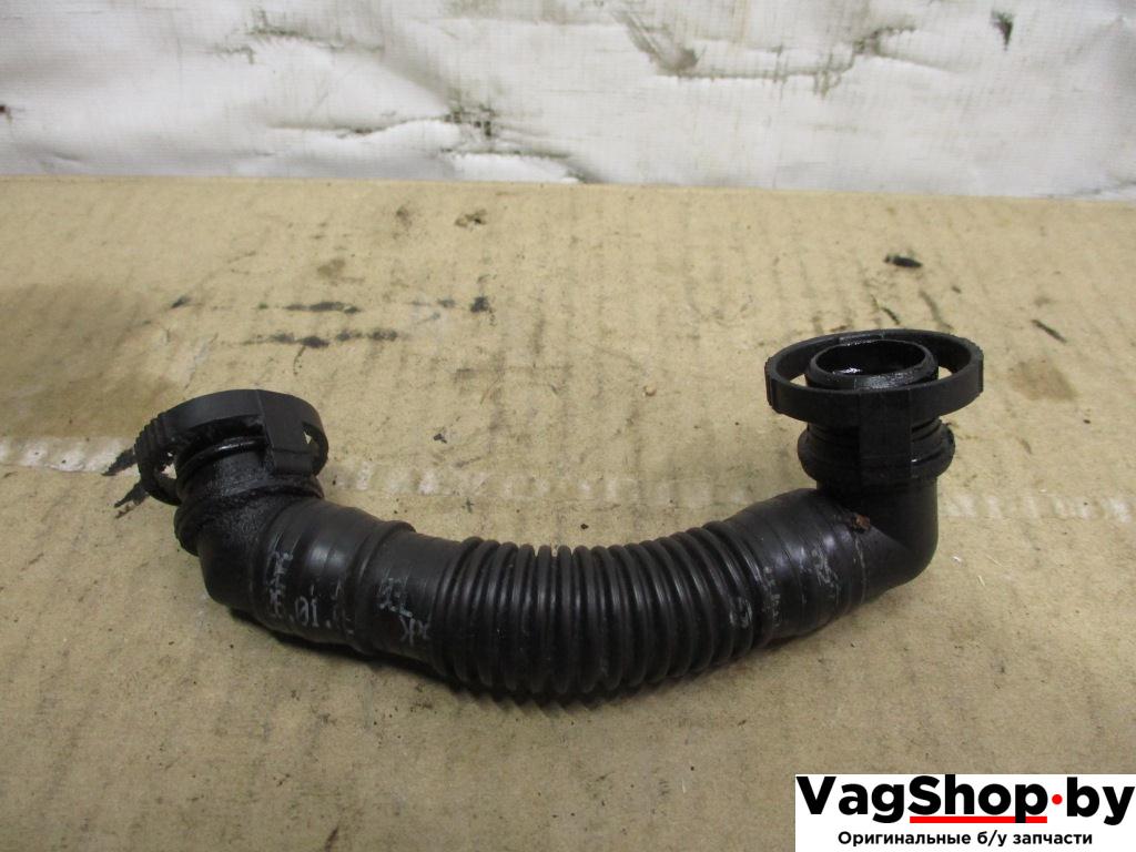 патрубок вентиляции картера Volkswagen Passat B6 2009, 2.0 л., TDi, CBA, дизель, АКПП, белый, седан, передний привод - фото №1