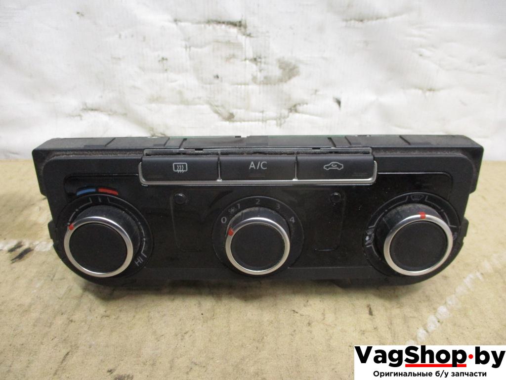 блок управления печки / климат-контроля Volkswagen Passat B7 2012, 2.0 л., TDi, CFF, дизель, МКПП, голубой, универсал, передний привод, 7N0907426BG - фото №1