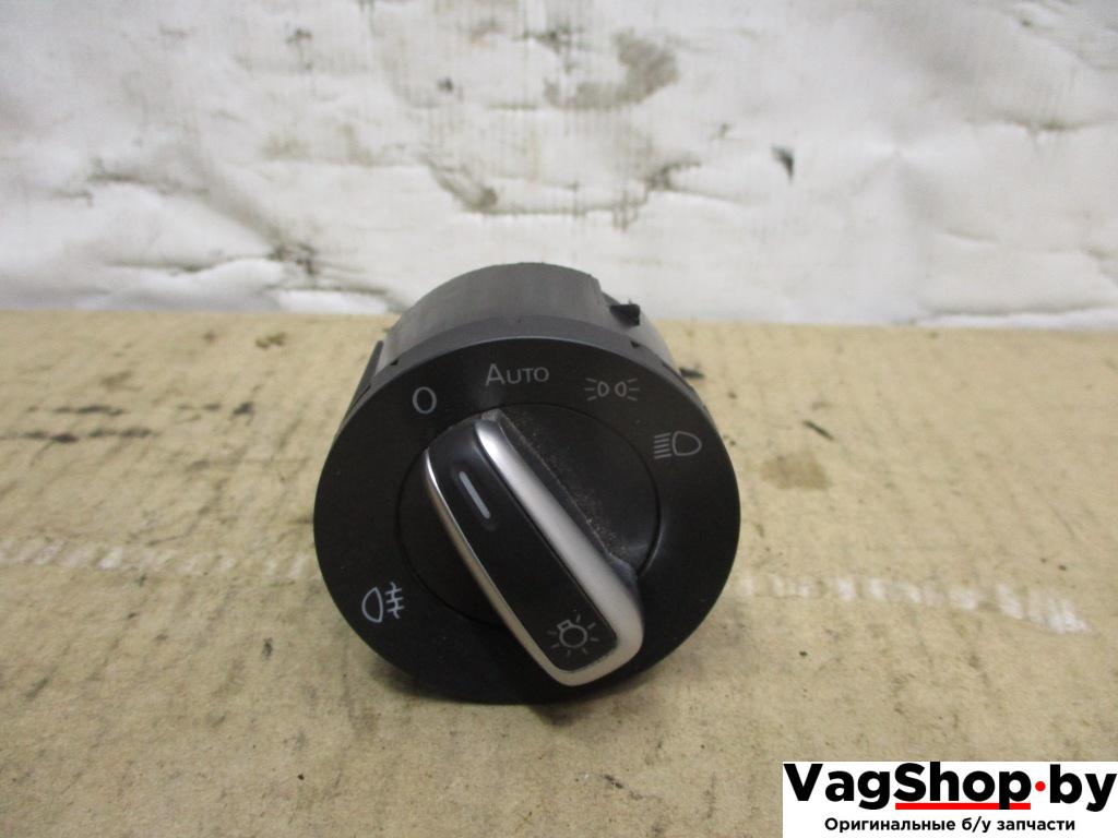 переключатель света Volkswagen Passat B7 2012, 2.0 л., TDi, CFF, дизель, МКПП, голубой, универсал, передний привод, 3C8941431 - фото №1