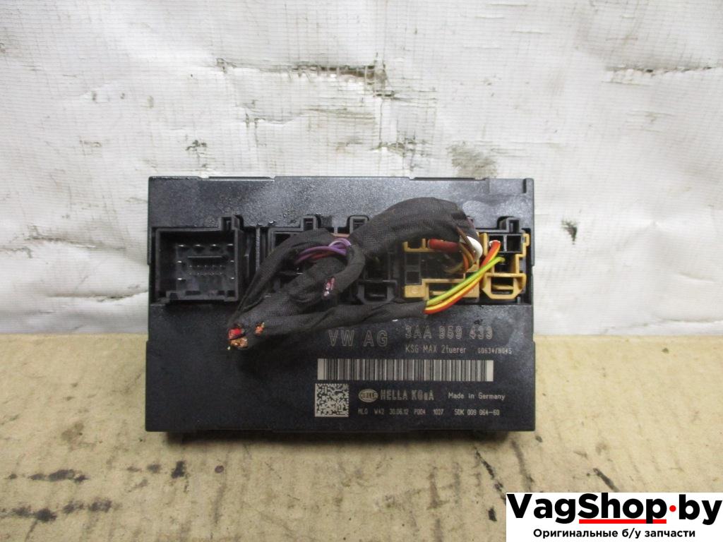 блок комфорта Volkswagen Passat B7 2012, 2.0 л., TDi, CFF, дизель, МКПП, голубой, универсал, передний привод, 3AA959433 - фото №1