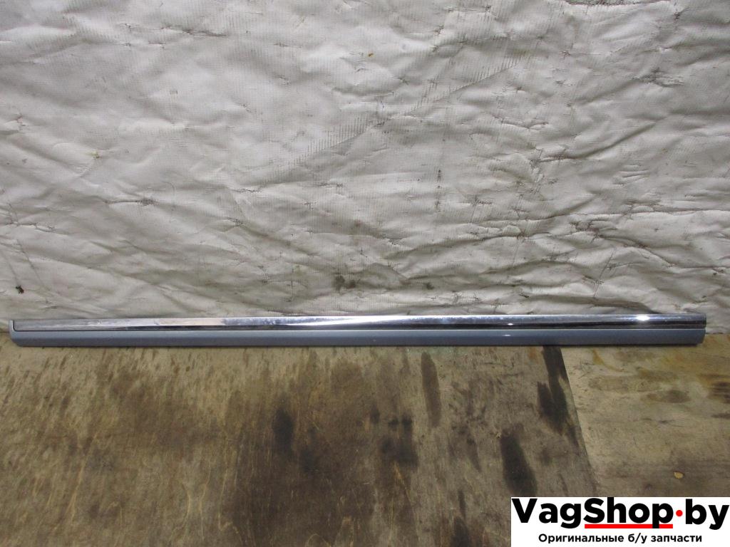 молдинг двери передней левой Volkswagen Passat B7 2012, 2.0 л., TDi, CFF, дизель, МКПП, голубой, универсал, передний привод, 3AA854939A - фото №1