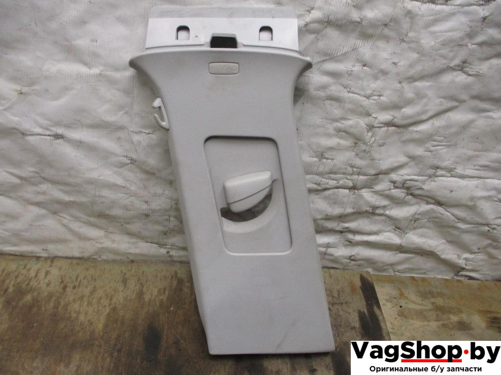 обшивка стойки центральной левой Volkswagen Tiguan 1 поколение 2010, 2.0 л., TDi, CFF, дизель, МКПП, черный, внедорожник 5 дв., передний привод, 5N0867243B - фото №1