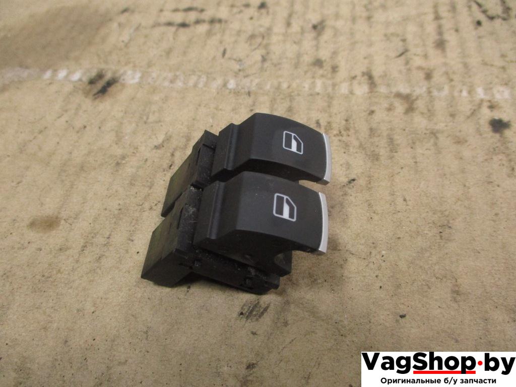 кнопка стеклоподъемника Volkswagen Tiguan 1 поколение 2010, 2.0 л., TDi, CFF, дизель, МКПП, черный, внедорожник 5 дв., передний привод, 5K0959855 - фото №1