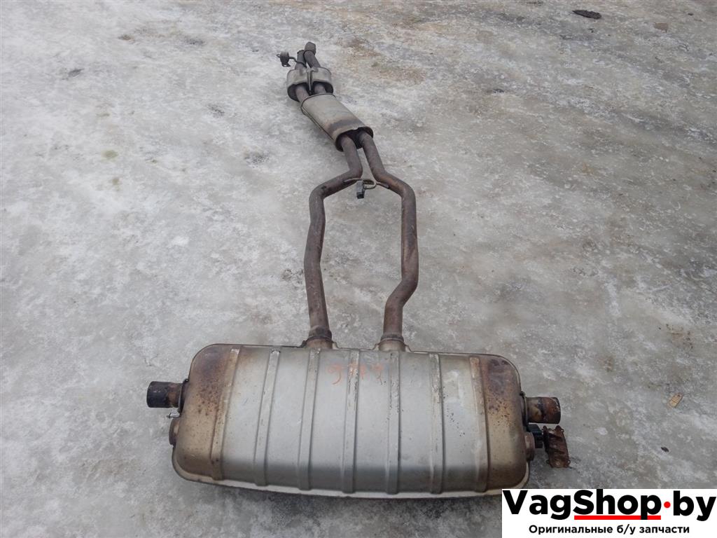 глушитель Volkswagen Touareg 2 поколение 2011, 3.6 л., FSI, CGR, бензин, АКПП, черный, внедорожник 5 дв., полный привод - фото №1