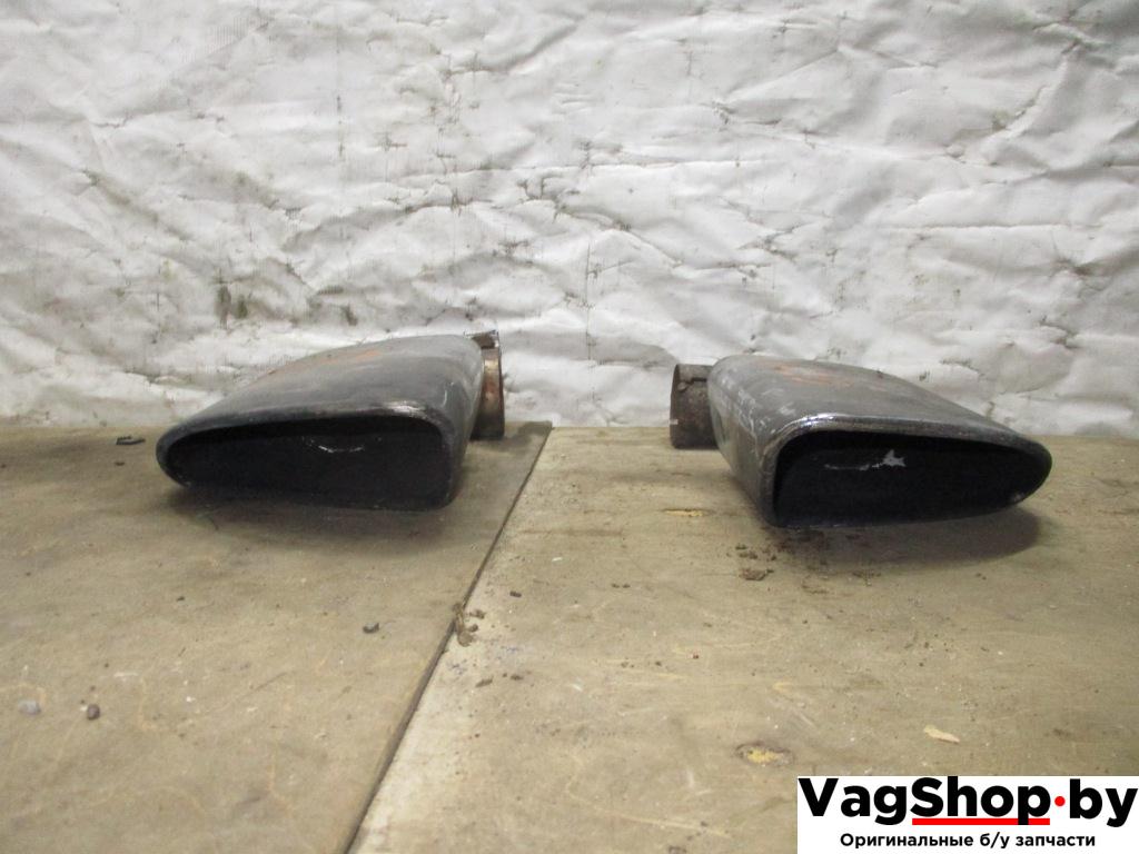 насадка на глушитель Volkswagen Touareg 2 поколение 2011, 3.6 л., FSI, CGR, бензин, АКПП, черный, внедорожник 5 дв., полный привод, 7P6253681S, 7P6253682S - фото №1