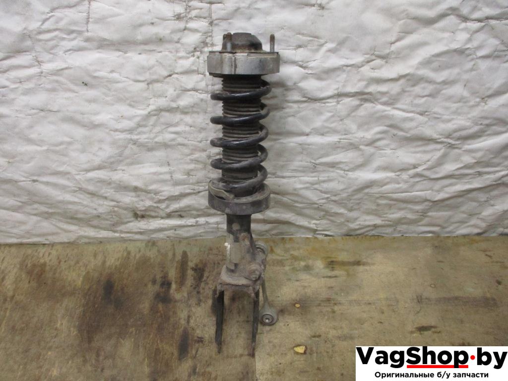 амортизатор передний правый Volkswagen Touareg 2 поколение 2011, 3.6 л., FSI, CGR, бензин, АКПП, черный, внедорожник 5 дв., полный привод, 7P6413032AJ, 7P6411105Q - фото №1