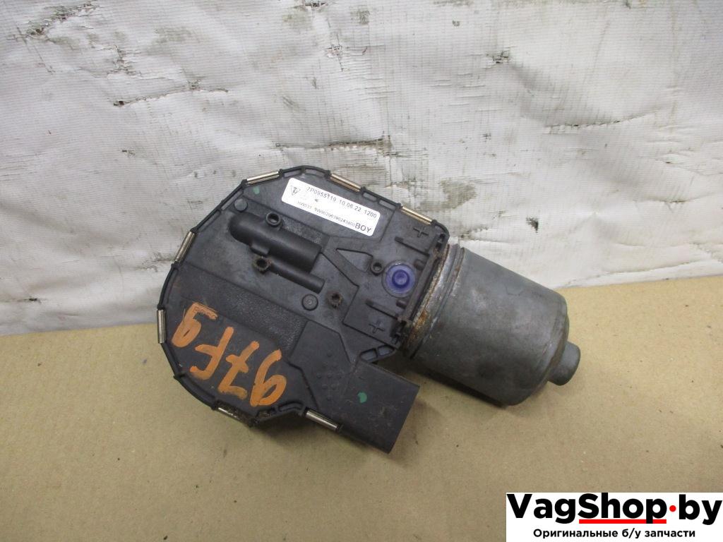 моторчик передних стеклоочистителей (дворников) Volkswagen Touareg 2 поколение 2011, 3.6 л., FSI, CGR, бензин, АКПП, черный, внедорожник 5 дв., полный привод, 7P0955119 - фото №1