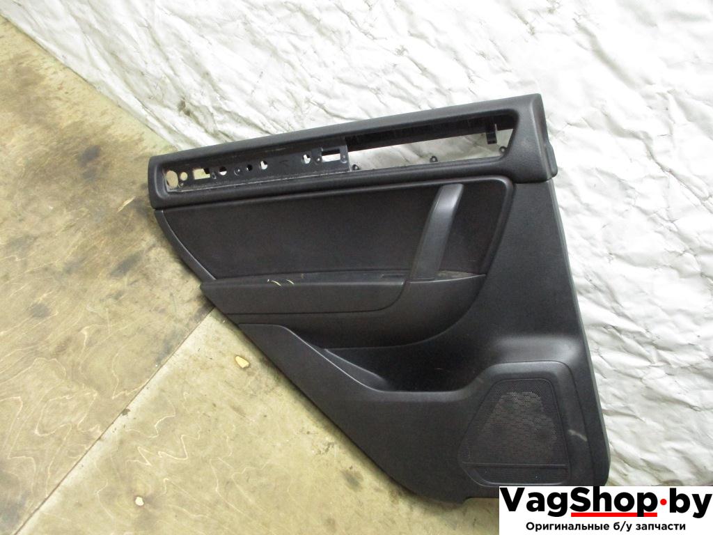 обшивка двери задняя левая Volkswagen Touareg 2 поколение 2011, 3.6 л., FSI, CGR, бензин, АКПП, черный, внедорожник 5 дв., полный привод - фото №1