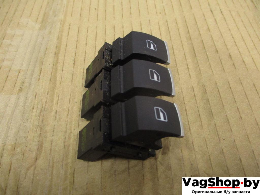 кнопка стеклоподъемника Volkswagen Touareg 2 поколение 2011, 3.6 л., FSI, CGR, бензин, АКПП, черный, внедорожник 5 дв., полный привод, 5K0959855 - фото №1