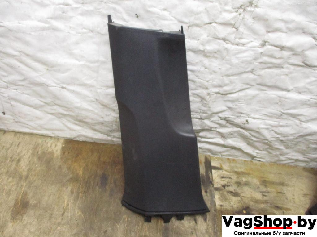обшивка стойки центральной левой Volkswagen Passat B6 2006, 2.0 л., TDi, BKP, дизель, МКПП, черный, универсал, передний привод, 3C0867291D - фото №1