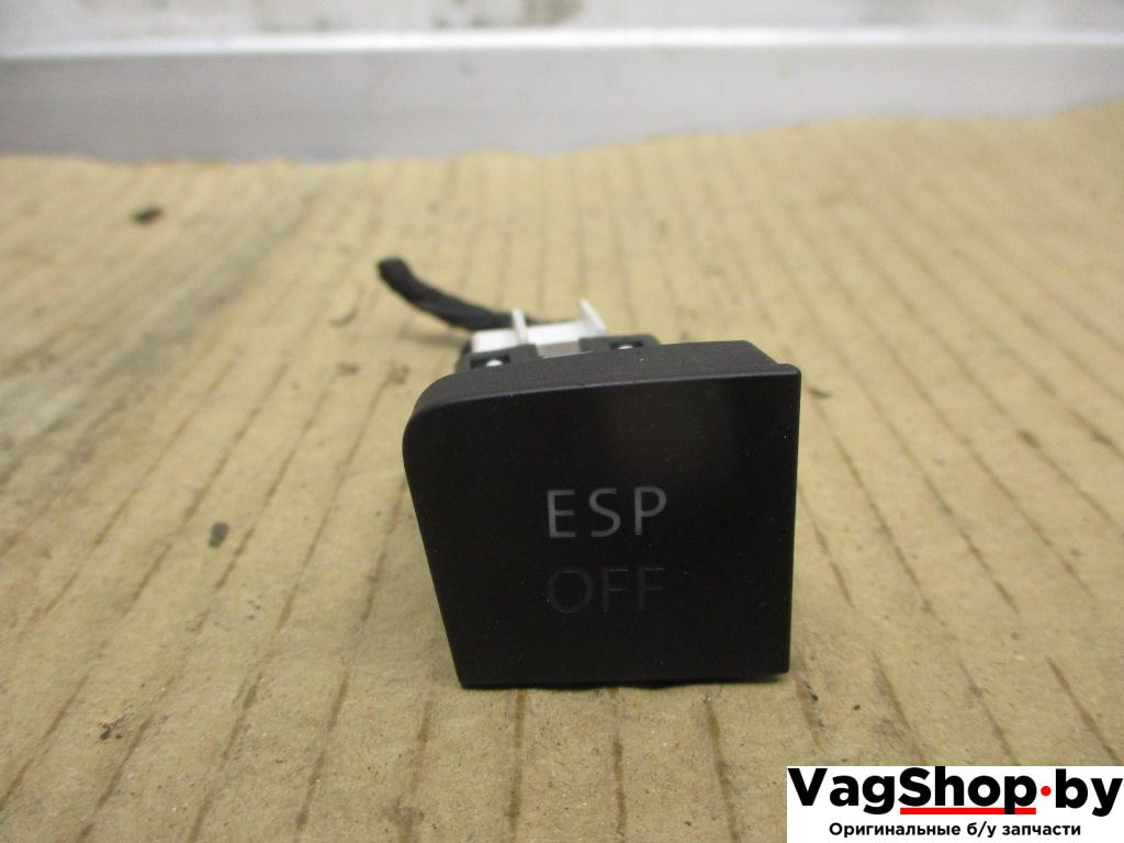 Кнопка антипробуксовочной системы (ABS/ESP) Volkswagen Passat B6 2006, 2.0 л., TDi, BKP, дизель, МКПП, черный, универсал, передний привод, 3C0927117 - фото №1