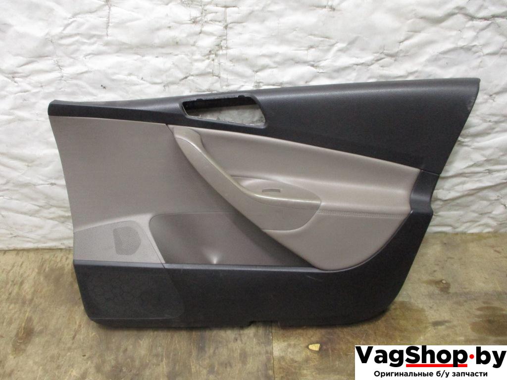 обшивка двери передняя правая Volkswagen Passat B6 2006, 2.0 л., TDi, BKP, дизель, МКПП, черный, универсал, передний привод - фото №1