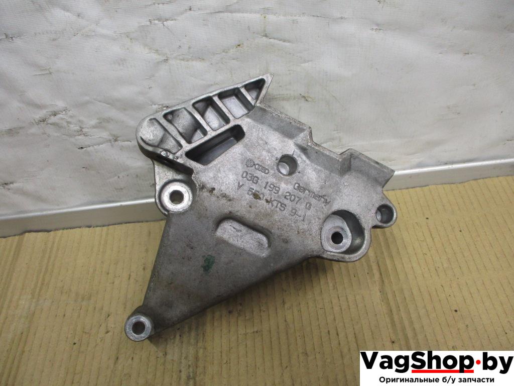 кронштейн двигателя Volkswagen Passat B6 2006, 2.0 л., TDi, BKP, дизель, МКПП, черный, универсал, передний привод, 03G199207G - фото №1