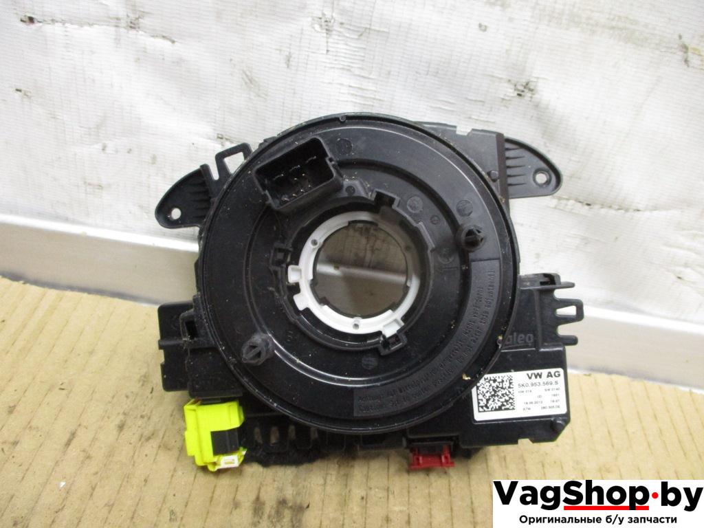 шлейф руля Volkswagen Passat B7 2012, 2.0 л., TDi, CFF, дизель, МКПП, черный, седан, передний привод, 5K0953569S - фото №1