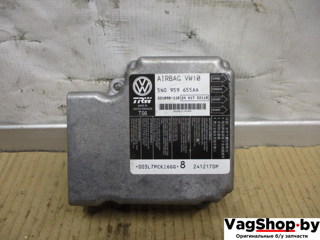 блок AirBag Volkswagen Passat B7 2012, 2.0 л., TDi, CFF, дизель, МКПП, черный, седан, передний привод, 5N0959655AA - фото №1