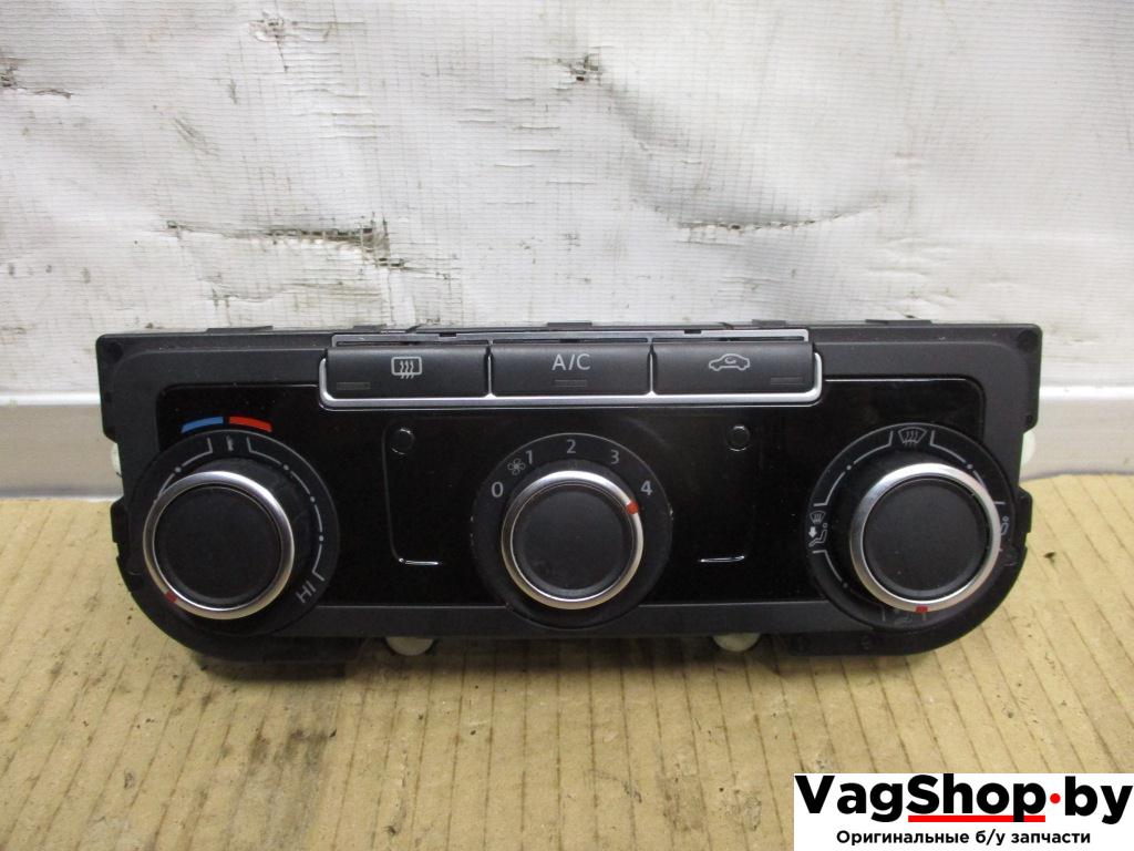 блок управления печки / климат-контроля Volkswagen Passat B7 2012, 2.0 л., TDi, CFF, дизель, МКПП, черный, седан, передний привод, 7N0907426BG - фото №1