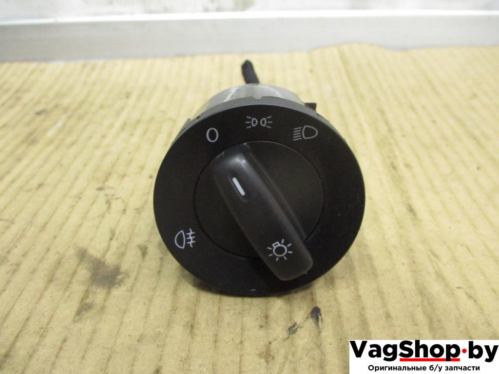 переключатель света Volkswagen Golf 6 поколение 2010, 1.6 л., TDi, CAY, дизель, МКПП, красный, хетчбэк 5 дв., передний привод, 1K0941431BB - фото №1